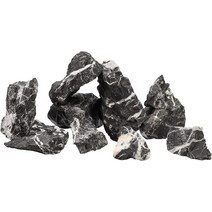 아쿠아스케이프용 천연 톤와 슬레이트 스톤 수족관용 돌 테라리움 비바리움 파충류 및 양서류 인클로저(17파운드 2~8인치) 톤와 슬레이트 스톤(2-8인치)