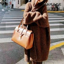 헤레이스 뽀글이WOOL 루즈핏 후드코트 YMSH22FW440