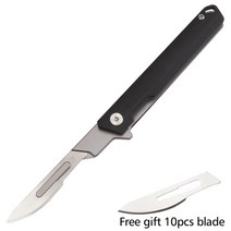 다기능 접이식 나이프 원 버튼 퀵 오픈 나이프 야외 호신 나이프 메스 캐리 나이프 G10 핸들, 02 folding knife, folding knife 2