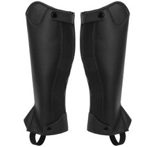 승마 부츠 승마 신발 화 용품승마 하프 챕스 편안한 슈퍼 섬유 가죽 하프 팻 통기성 승마 하프 팻 어린이, 02 CM