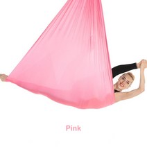 플라잉요가해먹 가정용 해먹 요가 천 공중 요가 해먹 플라잉 스윙 탄성 5 미터 전체 액세서리 세트 대한 최, 10 분홍색_02 M