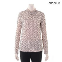 에이비플러스 ab.plus 핑크 플로럴 레이스 짜임 블라우스 (LSU1ZB15A)