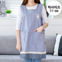 데코에버 달빛토끼 원피스앞치마, 그레이(빅사이즈), 1개