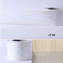 쉬움 장판 인조방부목 나무 타일 보닥플레이트 모노룸 대리석 침실 거실베이스 보드 벽, jt-08, 10cm x 5m