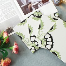 북유럽자기질패턴 핑그린 타일 200mmX200mm, 10장, 2X2096