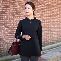 엄마옷 모슬린 레이스라운드블라우스 BL109190마담 미시옷 50대 중년여성의류 60대 엄마옷 빅사이즈 할머니옷 여성옷