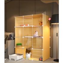 4단 책장 캣트럴파크 캣타워 고양이가구, 기본패키지+방석+해먹, 2x2 중간투명  75 49 73