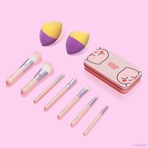 [공식몰]플라리아 어피치 7종 메이크업 브러쉬&스펀지(2개입) 세트, 어피치 브러쉬 7종 + 스펀지