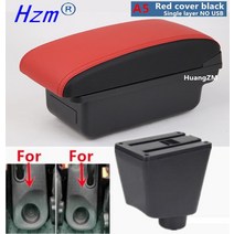 자동차인테리어 르노 Captur QM3 팔걸이 상자 Clio 4 3 자동차 센터 콘솔 수정 액세서리 USB LED, 05 A5 Red black No USB, 1개