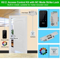 RFID 도어 액세스 시스템 IP68 방수 컨트롤러 키패드 전원 공급 장치 마그네틱 게이트 잠금 버튼 포함, 02 S20hfs Kit2