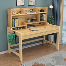 고무나무 중학생 원목책상 월넛 우드 학생 엔틱 과외 고등학생 멀바우, 원목색 책상