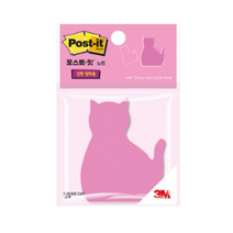 포스트잇 강한점착용 다이컷 노트 76 x 76 mm, 고양이, 7개입