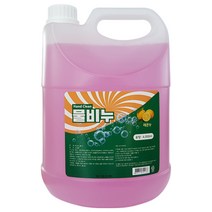 핸드클린(물비누) 4L 리필용 손세정제 대용량 업소용 휴게소 화장실 버블워시 버블솝 거품비누 핸드워시 레몬향