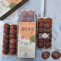 완주 운주 대둔산 흑곶감 1팩선물세트 10과 12과( 반건시 건시) 기업단체선물세트, 60g이상 10과 선물세트