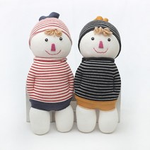 [펠트친구] 양말인형 카이(실/바늘/솜 포함), 블랙