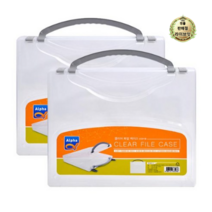 라이브잇 알파 클리어화일케이스 319x264x53mm/PP/손잡이형, 26개입, 혼합 색상