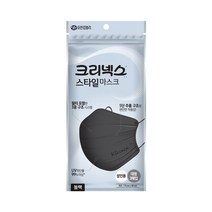 크리넥스 스타일 블랙 마스크 대형 3Px10개, 4개, 3p
