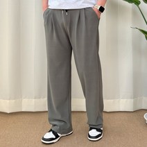 남여공용 여름 밴딩 스판 와이드 루엘 핀턱 팬츠 바지