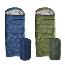 경량침낭 차박침낭 백패킹 동계 혹한기 극동계 겨울용 1인용, 블루