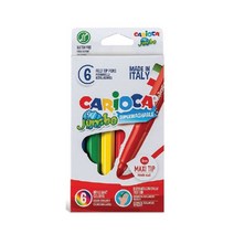 까리오까 점보 슈퍼워셔블 컬러펜 6색 사인펜-개(1개입)