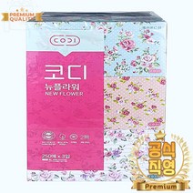 코푸는휴지 플라워 코디 250매 뉴 X 3입 팝업티슈 곽휴지 업소용 먼지없는 슬림티슈