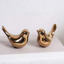 인테리어 골드버드 장식소품2P 3size, 소
