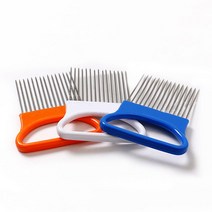 야채 과일 쇠고기 양파 슬라이서 커팅 홀더 슬라이스 커터 스테인레스 스틸 고기 바늘 무작위 색상 1 개, RandomColor1pcs, 프랑스