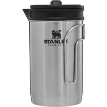 스탠리 어드밴처 올인원 보일 브루어 프렌치 프레스 커피 메이커 32oz, 32 oz, 스탠리 Stainless