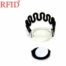액세스제어 ID 125KHZ EM4100 TK4100 읽기 전용 실리콘 방수 손목 밴드 RFID 토큰 태그 액세스 제어 카드 많은 색상 1pcs, [05] 1pcs Black
