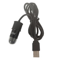 QDY 작은 잠수정 수족관 히터 LED USB 가열 막대 물고기 거북이 탱크 히터 보호, 검은색, 니켈 크롬 와이어