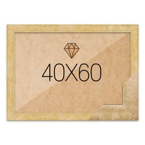 보석십자수액자 40x60 고급형 우드 골드, 단품