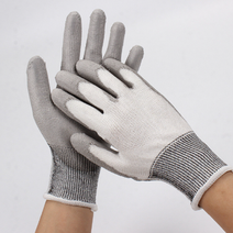 특수 코팅 베임 방지 손 보호 안전 장갑 정육 육가공 조리용 작업 장갑, 경량 안전 장갑 L