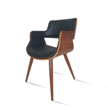 퍼니블 포르쉐 고정 의자, 월넛+블랙