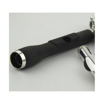 피콜로 플루트 c 키 실버 도금 악기 유지 보수 2 마우스 피스 복합 woodpipe 바디, mouthpiece1