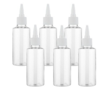 병도매닷컴 투명 뾰족 흰색마개 공병 AC100, 100ml, 18개입