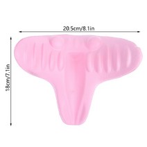 쿠션 인테리어 장식 Neck Shoulder Stretcher Relaxer Cervical Chiropractic Traction Device Massage Pillow For, 01 Pink
