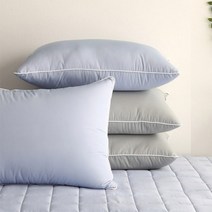 아망떼 순면 알러지케어 빨아쓰는 베개 40x60/50x70cm, 15_코튼벨 홑겹베개커버_2장/01_잉크블루_40x60