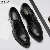 Z3JC 남성 스틸레토 비즈니스 로우탑 캐주얼 정장구두