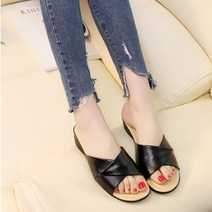 +[플렉스온]+19B09-1 빅사이즈 낮은굽샌들 캐주얼 편한 여름용 편한여자[FLEXONmarket]+