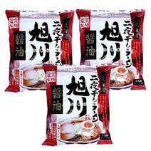 후지와라 홋카이도 아사히카와 간장라면 (건면), 3개