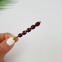 빈티지 앤티크 호마이카 앞머리 6 cm 볼드 일자 머리핀 헤어실핀