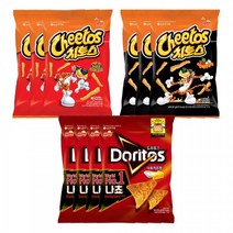 [롯데] 치토스 스모키바베큐 82gx3개 + 치토스 매콤달콤한맛82gx3개 + 도리토스 치즈 84gx4개, 단품, 82g