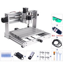 소형 CNC 조각기 레이저 각인기 DIY 마킹기 세트 300 x180mm 풀메탈, 3018MAX는고글이장착된+2.5W