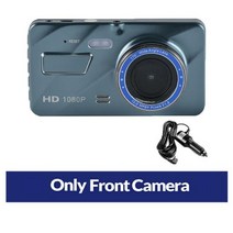자동차 DVR 와이파이 4.0 "풀 HD 1080P 대시 캠 후면보기 카메라 비디오 레코더 자동차 액세서리 블랙 박스 대시캠 자동 DVRs GPS 추적기, DVR No Rear Camera+Without TF