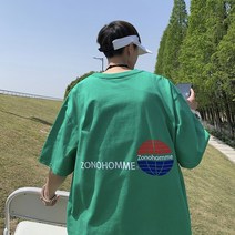 라운드넥반팔티 2023 여름 매니쉬 남자 친구 무드 A417TT 29P30 4993865105