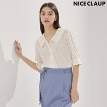 [나이스크랍] 나이스클랍 자수 러플 블라우스 N222MWB551