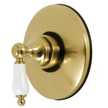 Kingston Brass KB3001PL 빈티지 볼륨 컨트롤 광택 크롬 13.5 x 7.6cm5.38 5.38 3 113146, Brushed Brass