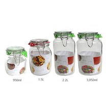 락앤락 캐니스터 유리 밀폐용기 술병 과일주병 매실병 담금주병, 1개, 3050ml