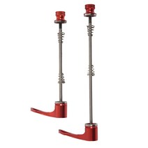 1 쌍 자전거 꼬챙이 자전거 휠 허브 퀵 릴리스 사이클링 폭 휠 산악 자전거 부품 산악 자전거, 하나, 빨간색