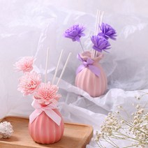 화병 디퓨저 용기 미니 꽃병 우드스틱 프로방스 소품, 민트